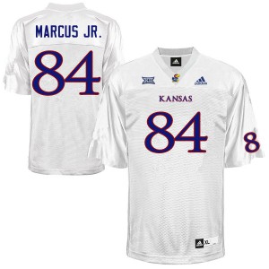 Men's Kansas Jayhawks Thomas Marcus Jr. #84 White Stitch Jersey 421016-658