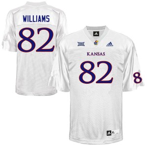 Mens Kansas Jayhawks Zach Williams #82 Player White Jersey 910033-867