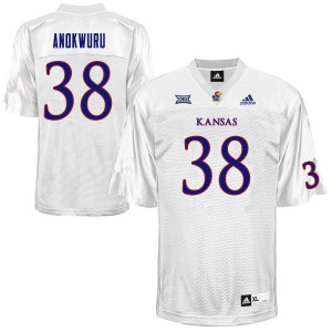 Men's Kansas Jayhawks Clinton Anokwuru #38 Stitched White Jerseys 679450-951
