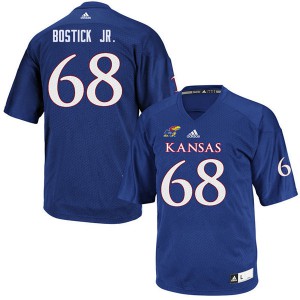 Men Kansas Jayhawks Earl Bostick Jr. #68 Official Royal Jerseys 457446-471