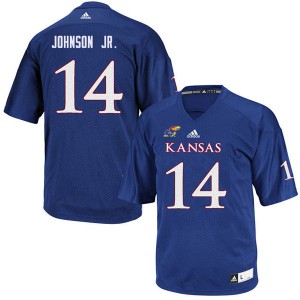Mens Kansas Jayhawks Kerr Johnson Jr. #14 Royal Alumni Jersey 478038-877