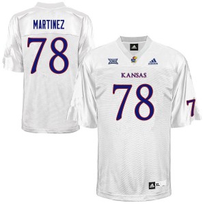 Mens Kansas Jayhawks Nicholas Martinez #78 White Embroidery Jerseys 704841-477