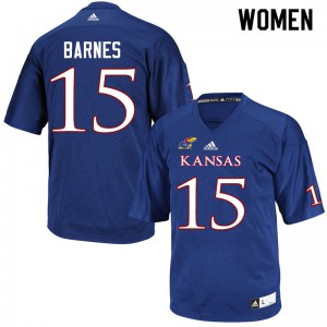 Womens Kansas Jayhawks McKenzie Barnes #15 Royal Official Jersey 799469-374