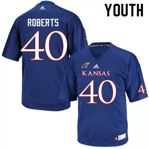 Youth Kansas Jayhawks Eric Roberts #40 Royal NCAA Jersey 302960-835