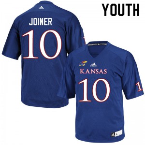 Youth Kansas Jayhawks Jamarye Joiner #10 University Royal Jersey 687231-696