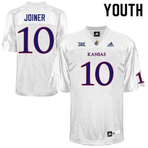 Youth Kansas Jayhawks Jamarye Joiner #10 Alumni White Jersey 701931-412