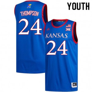 Youth Kansas Jayhawks Bryce Thompson #24 Official Royal Jersey 316541-266