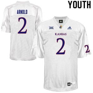 Youth Kansas Jayhawks Lawrence Arnold #2 White Stitched Jerseys 776729-215